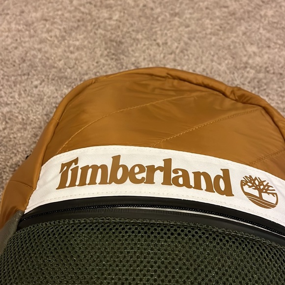Timberland Classic Backpack bag school puffer wheat new 15” laptop sleeve - Picture 5 of 7